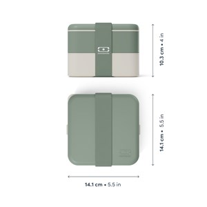 Lunch box compartimentée 1l vert