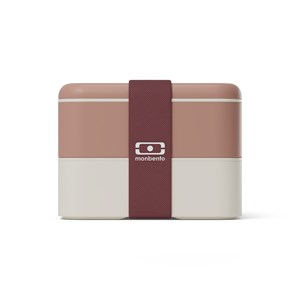 Lunch box compartimentée 1l rose