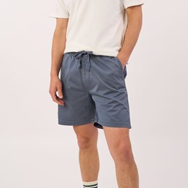 Short en coton bleu jean