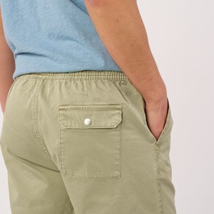 Short en coton vert anis S