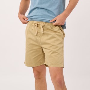 Short en coton beige S