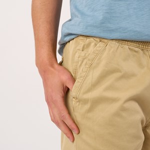 Short en coton beige S