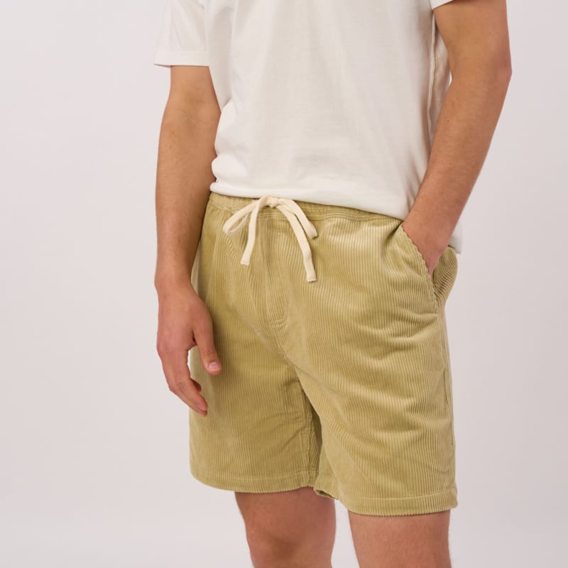 Short en velours vert anis