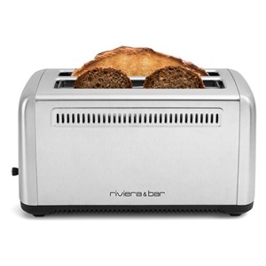 Grille-pains 2 fentes 1500w inox