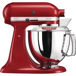 Robot pâtissier multifonction à tête inclinable 4.8l 300w rouge empire