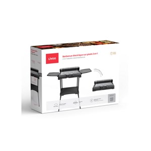 Barbecue électrique sur pieds 2200w noir