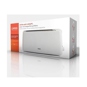 Grille-pain 1 fente 900w blanc