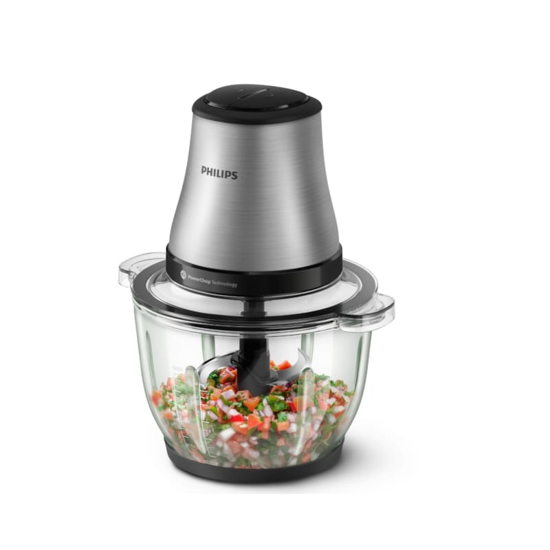 Mini hachoir bol verre 2l 500w silver philips hr1503 00 (Philips) - Image 1