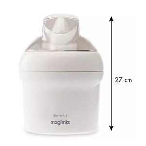 Sorbetière 1.5l 15w blanc