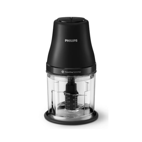 Philips - Mini hachoir bol 0.7l 450w noir philips hr1501 00