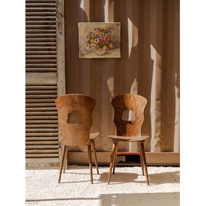 Lot de 3 chaises baumann en bois n°1157