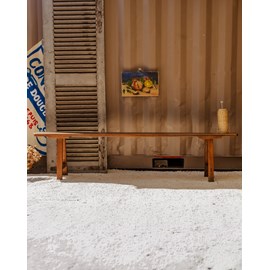 Antoine, le banc de ferme en noyer n°385