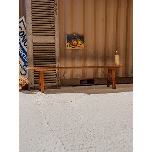 Antoine, le banc de ferme en noyer n°385