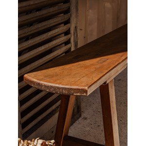 Antoine, le banc de ferme en noyer n°385