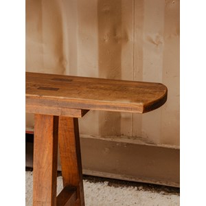 Antoine, le banc de ferme en noyer n°385