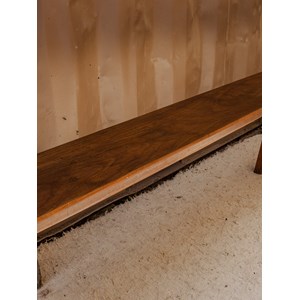 Antoine, le banc de ferme en noyer n°385