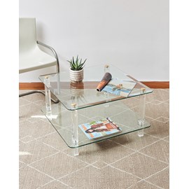 Table basse en verre hollywood regency n°927