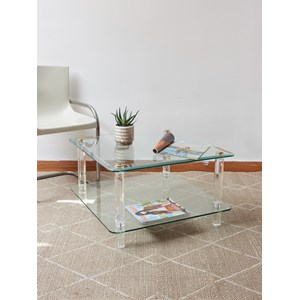 Table basse en verre hollywood regency n°927