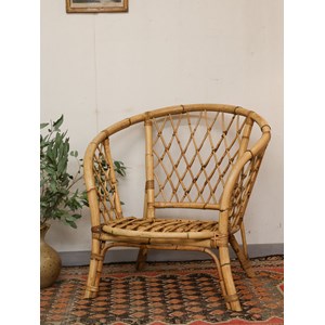 Fauteuil en rotin et bambou n°856