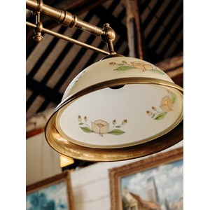 Suspension billard en bois et verre n°264