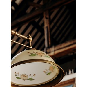 Suspension billard en bois et verre n°264