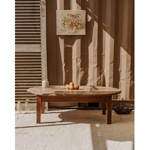 Léonie, la table basse en noyer n°888