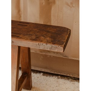 Antoine, le banc de ferme en noyer n°384