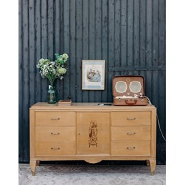 Grand buffet en bois clair n°567