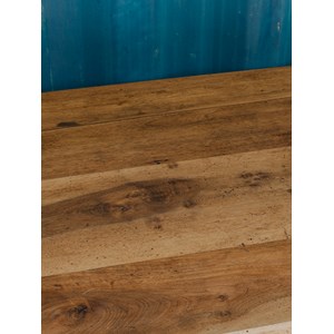 Table basse en noyer et jaune n°891