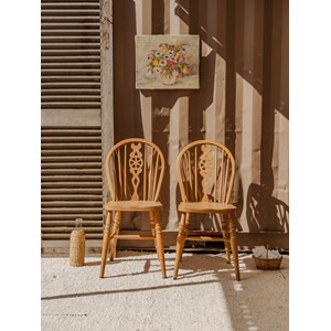 Lot de 6 chaises windsor wheelback n°1156