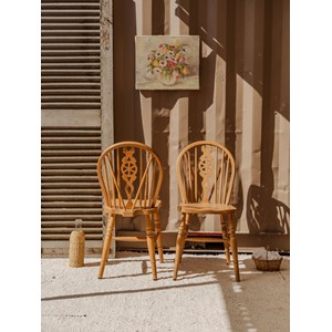 Lot de 6 chaises windsor wheelback n°1156
