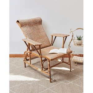 Claudine, la chaise longue en rotin n°12