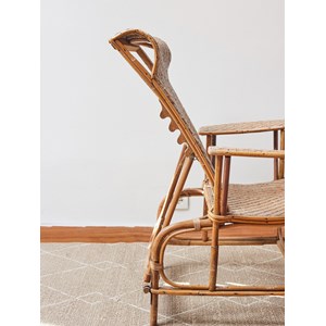 Claudine, la chaise longue en rotin n°12