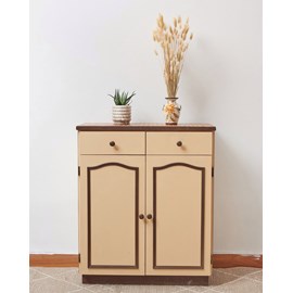 Buffet en bois et céramique n°1458