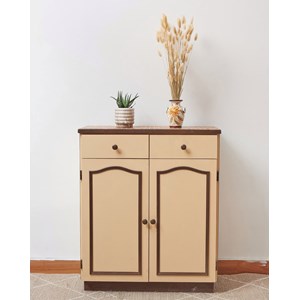 Buffet en bois et céramique n°1458