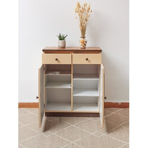Buffet en bois et céramique n°1458