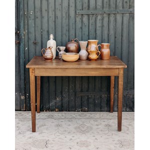 Table à manger en bois foncé n°1299