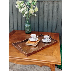 Table à manger carrée en chêne n°1298