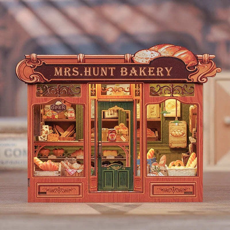 Mrs hunts bakery - maquette booknook serre-livre