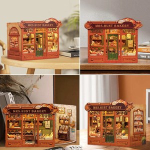Mrs hunts bakery - maquette booknook serre-livre
