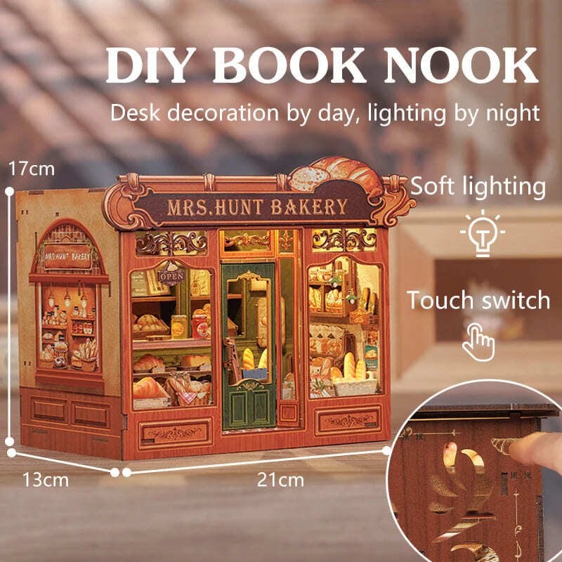 Corner coffee shop - maquette booknook serre-livre