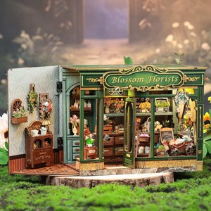 Blossom florists - maquette booknook serre-livre