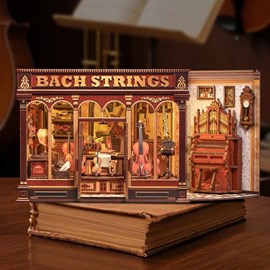 Bach string - maquette booknook serre-livre