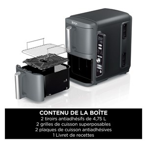Friteuse sans huile 9.5l 2470w noir