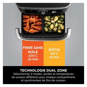 Friteuse sans huile 10.4l 2470w noir