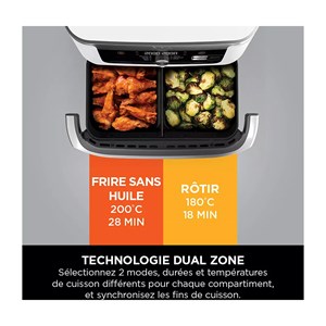 Friteuse sans huile 10.4l 2470w blanche