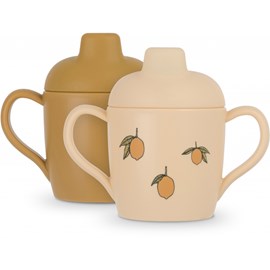 Lot de 2 tasses à bec citron