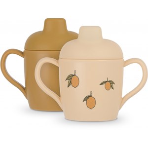 Lot de 2 tasses à bec citron