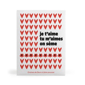 Sachet message - je t'aime tu m'aimes on