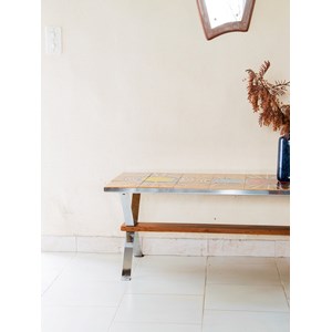 Liv, la table basse à carreaux n°204